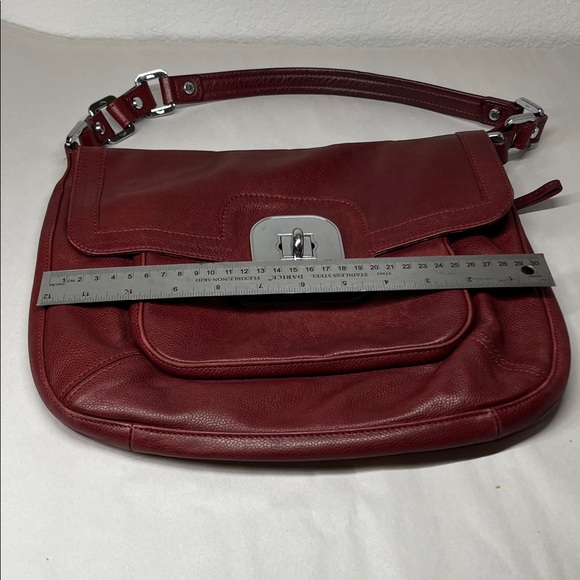 Vintage LONGCHAMP Gatsby Hobo Burgundy Leather Handbag Single Strap - Picture 15 of 16